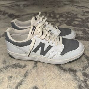New Balance 480 Gray and White Sneakers